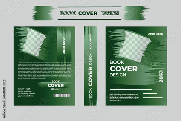Fototapeta Creative book cover design vector template
