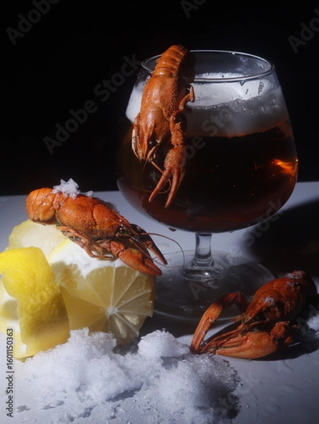 Obraz lobster and beer