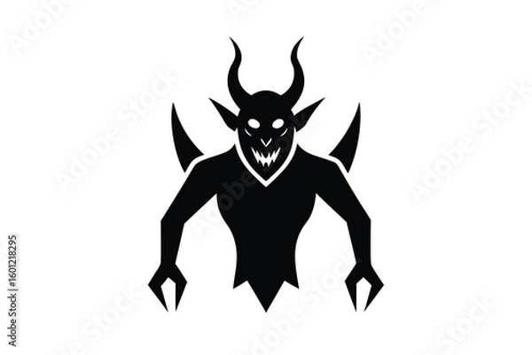 Fototapeta demon vector icon