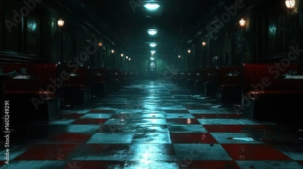 Obraz Dark Diner Corridor