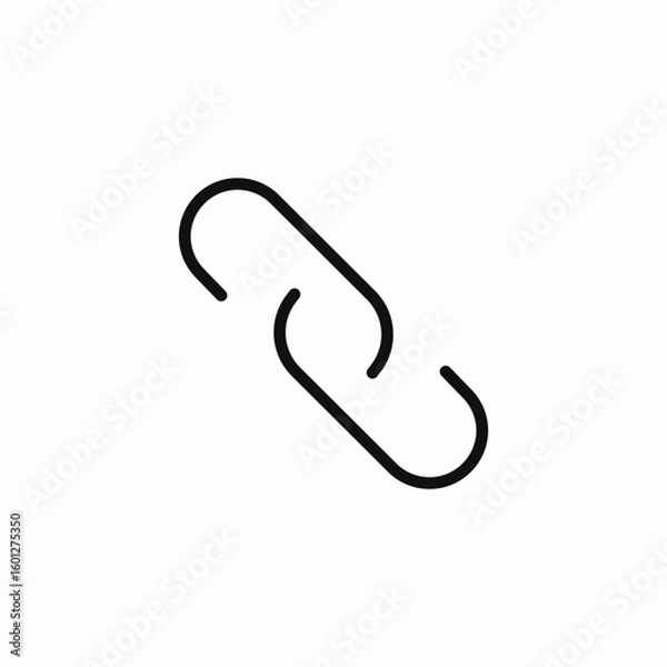 Fototapeta intertwined chain link icon sign vector