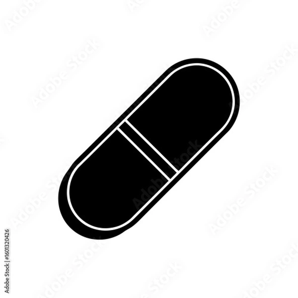 Fototapeta pill capsule vector illustration