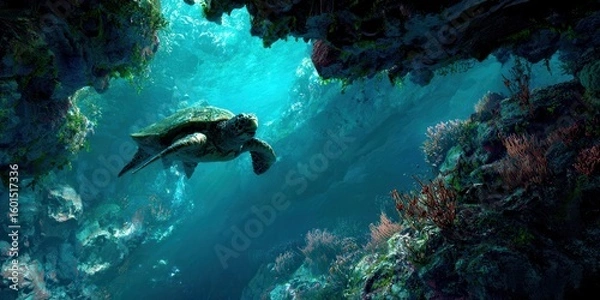 Obraz Stage With Red Curtain