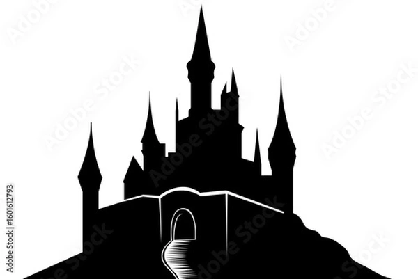 Obraz castle silhouette