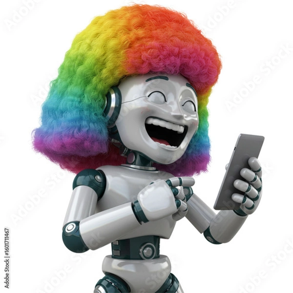 Fototapeta cartoon robot ai