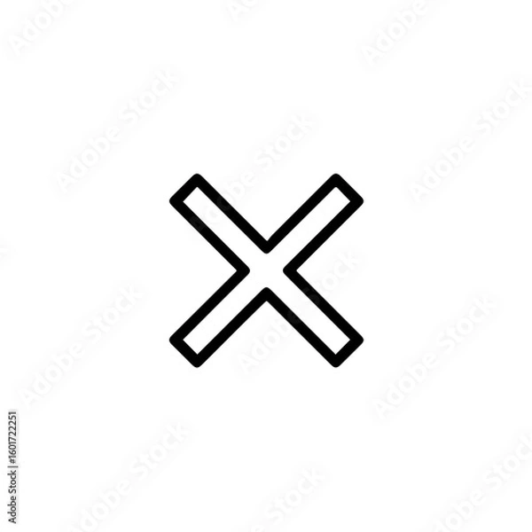 Fototapeta cross mark button