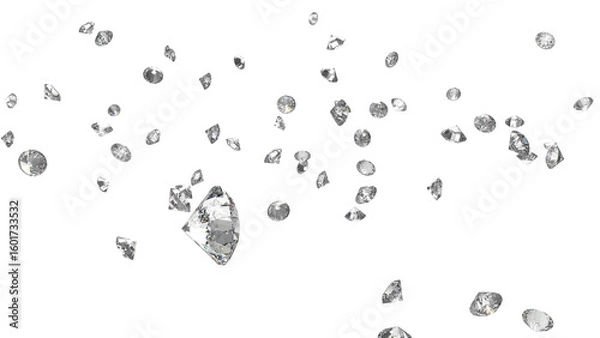 Obraz レンダリングされたダイアモンド　CG