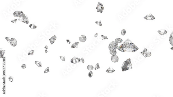 Obraz レンダリングされたダイアモンド　CG