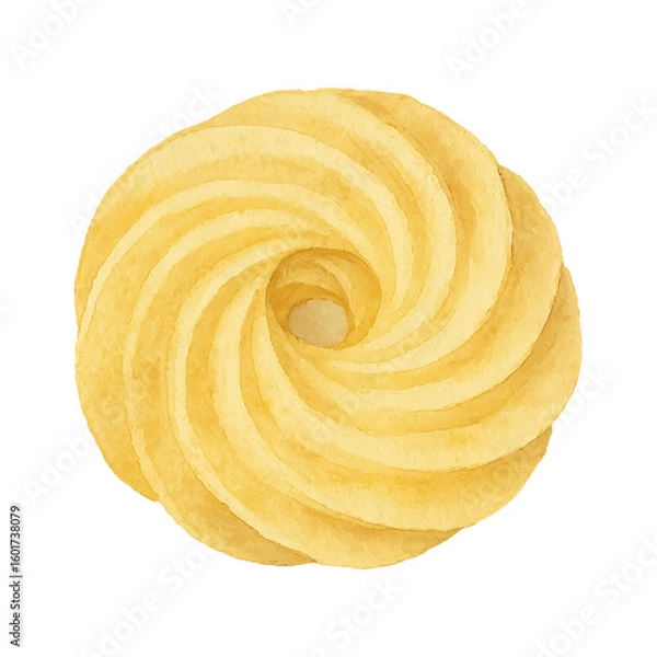 Obraz Butter Cookie Illustration