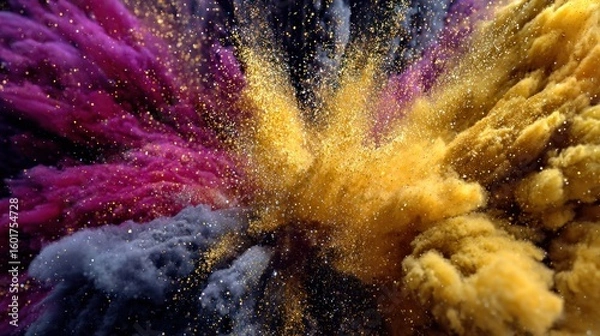 Fototapeta Colorful Powder Explosion