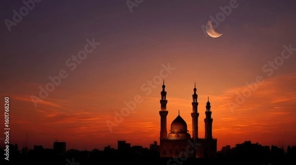 Obraz Mosque at sunset (1)
