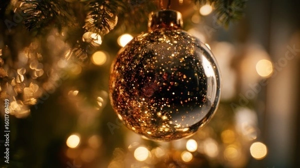 Obraz Christmas ornament on a tree (2)