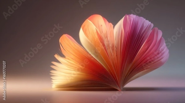 Obraz Abstract floral fan