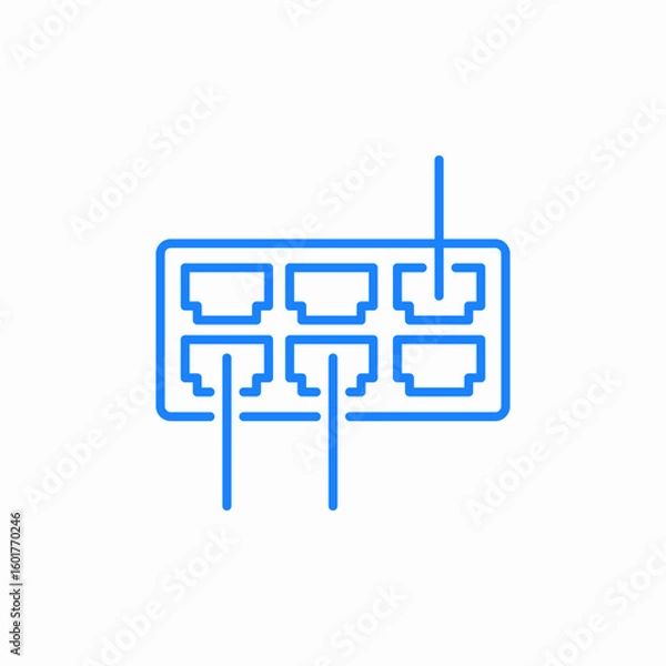 Fototapeta network switch icon sign vector