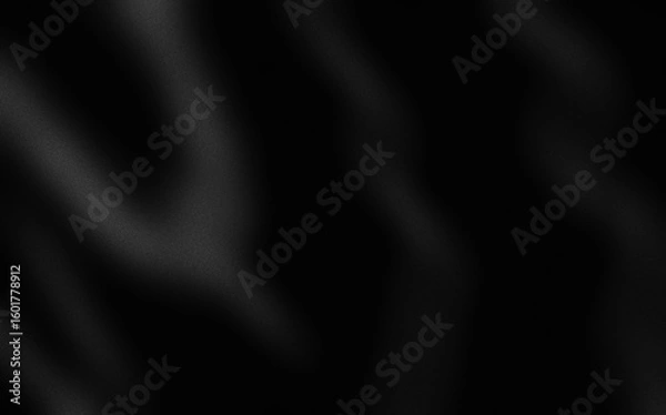 Fototapeta Abstract dark metallic black background with a fairly rough texture and soft gray lighting. As a backdrop or design element for premium products.