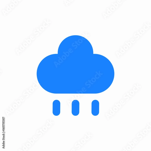 Fototapeta rain cloud icon sign vector