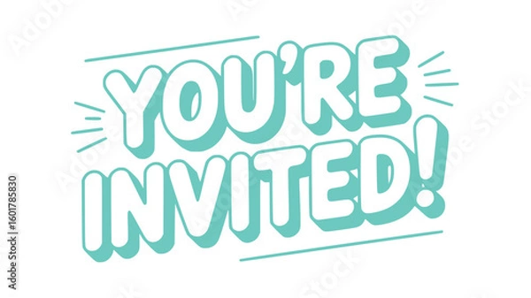 Fototapeta You're Invited!