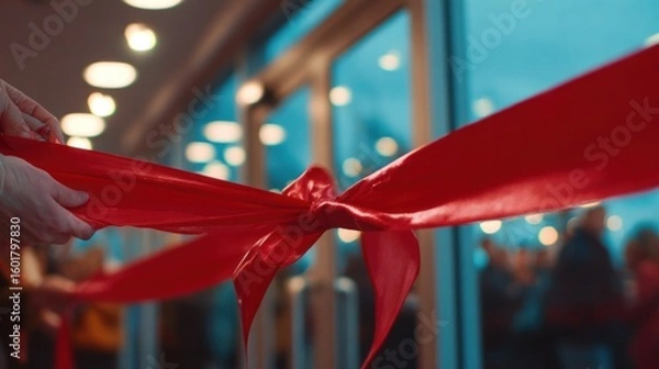 Obraz Ribbon cutting ceremony