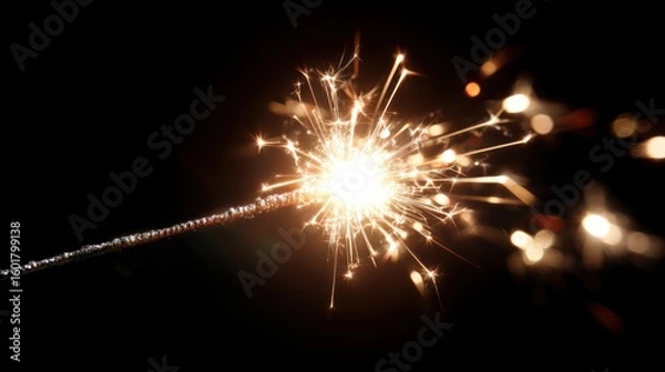 Obraz Sparkler bursts in dark