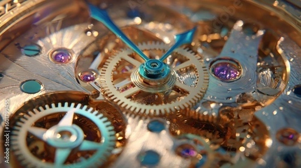 Obraz Detailed watch mechanism