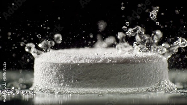 Obraz Effervescent tablet dissolving in water