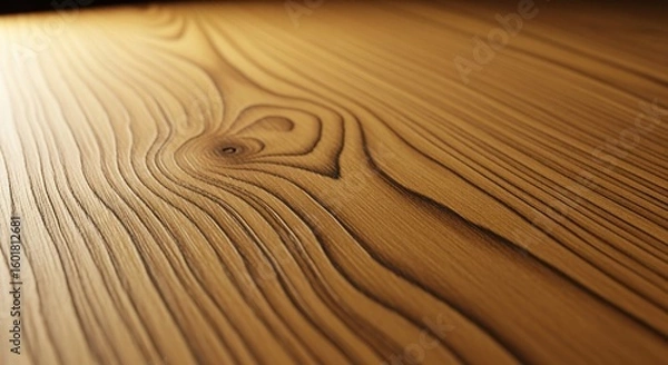 Fototapeta Detailed Close-up of Wooden Surface with Grain Pattern.