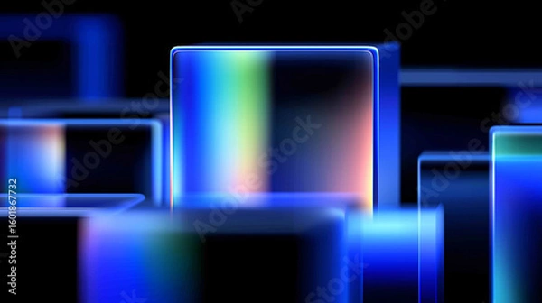 Fototapeta abstract background with glowing lights