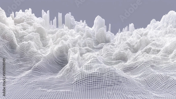 Obraz snow covered branches