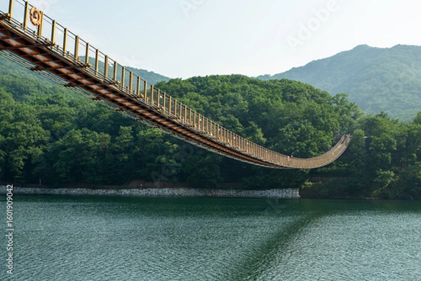 Obraz suspension bridge in korea