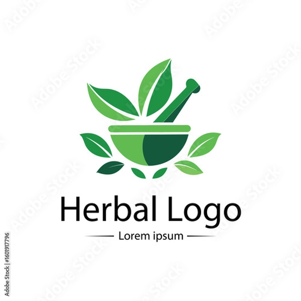 Fototapeta Herbal logo