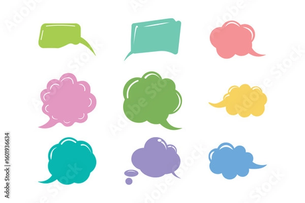 Fototapeta Colorful Speech Bubble Vector
