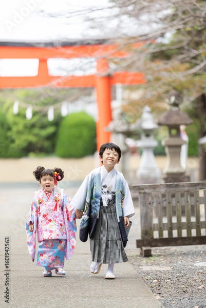 Fototapeta 七五三　ポートレート