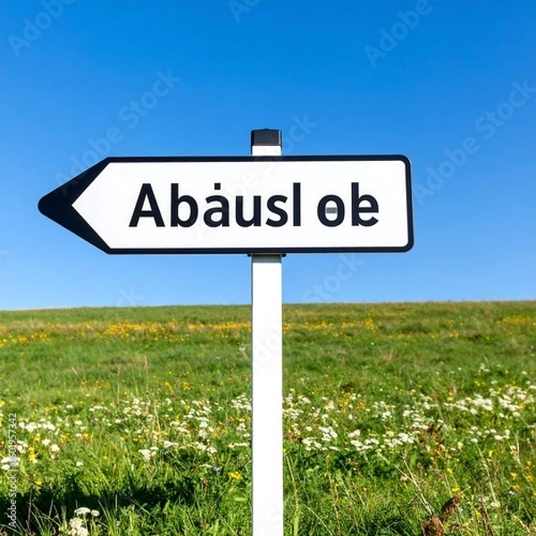 Fototapeta Countryside directional sign