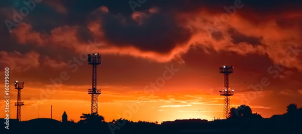 Fototapeta Sunset. Night landscape.