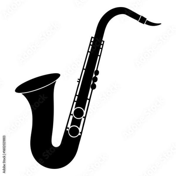 Obraz saxophone isolated on white background