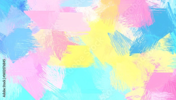 Obraz Pastel Brushstrokes Abstract Art.