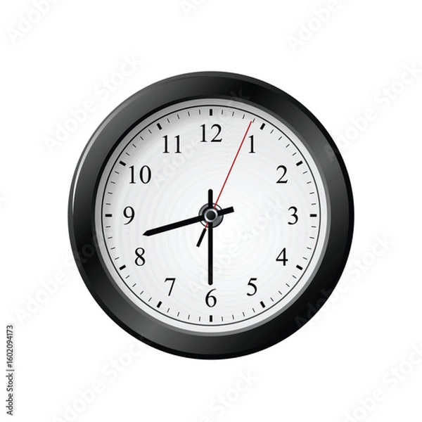 Obraz wall clock isolated on white