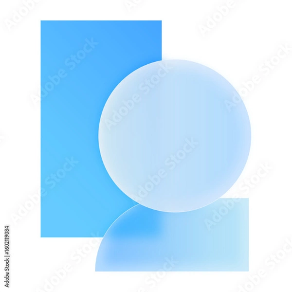 Fototapeta 3D Box Rectangle Glassmorphism UI Icon Sign and Symbol Design Illustrator Png Svg	
