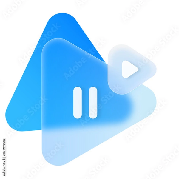Fototapeta 3D Box Rectangle Glassmorphism UI Icon Sign and Symbol Design Illustrator Png Svg	
