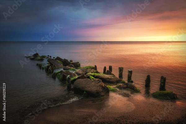 Obraz Kamienne molo nad morzem