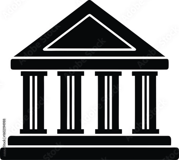 Obraz bank building vector icon   1