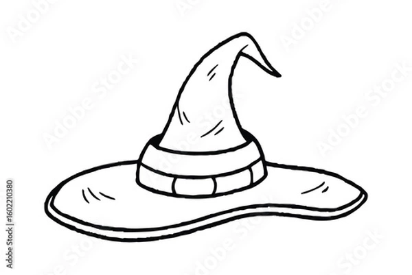 Fototapeta Wizard Hat Doodle