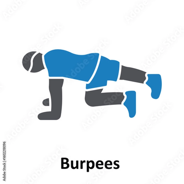 Obraz Burpees Vector Icon which can easily modify or edit