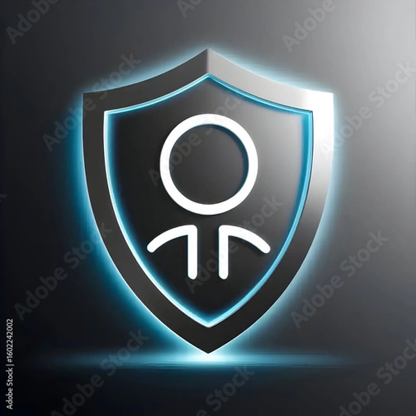 Fototapeta protection shield icon