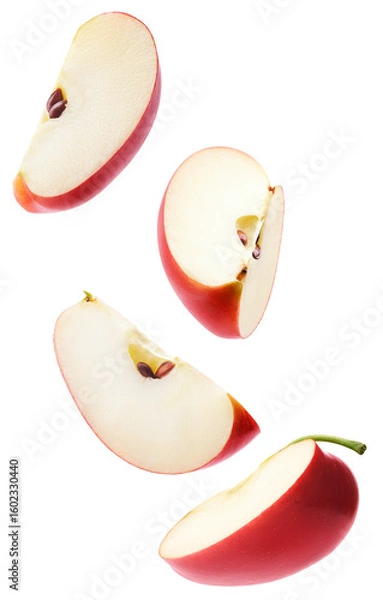 Fototapeta slices red apple
