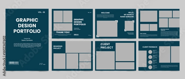 Obraz Design Portfolio and Resume Architect Portfolio Layout Design Portfolio Layout