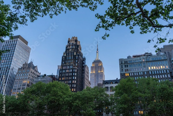 Obraz Summer night in Bryant Park
