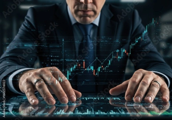 Obraz Financial Analyst: Navigating the Stock Market with Digital Insights