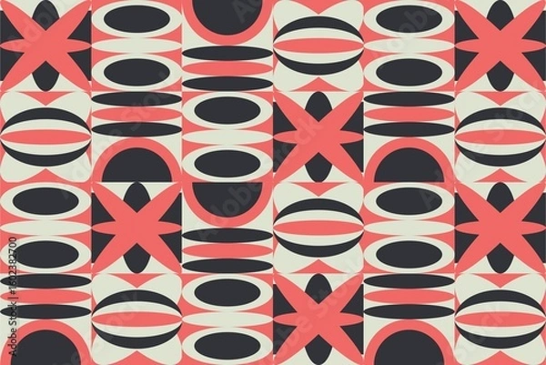 Obraz Colorful geometric abstract pattern background