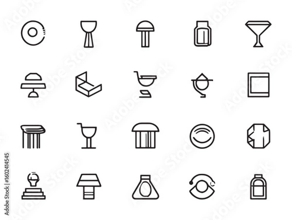 Obraz Refresh Icon Clean Line Art Set